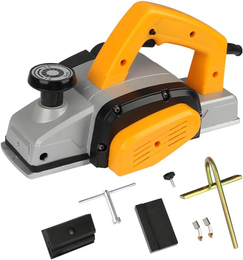 HOTECHE 3-1/4-Inch 4.7-Amp Electric Hand Planer for woodworking – High-Speed Corded Wood Planer with TCT Blade, Copper Motor, and Complete Accessory Kit - Image 1